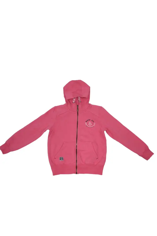 Zip hoodie Marine storlek 134-140 second hand