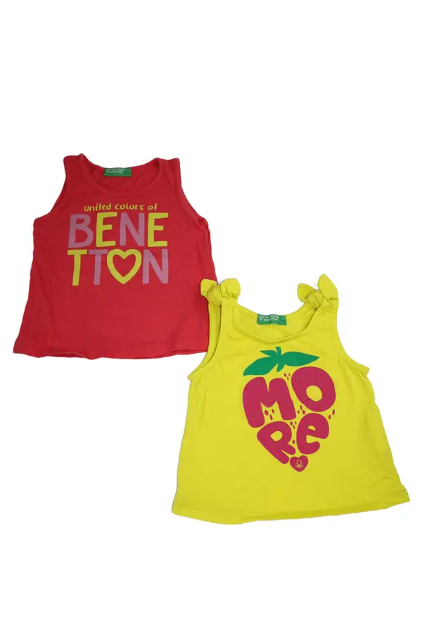 2 pack linne Benetton storlek 62 second hand