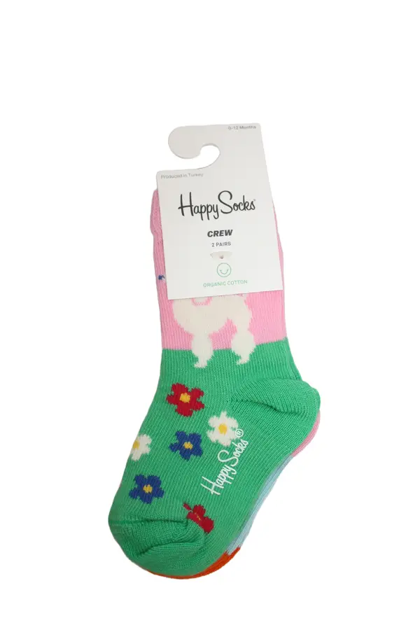 2 pack socka Happy Socks storlek 0-12 mån second hand